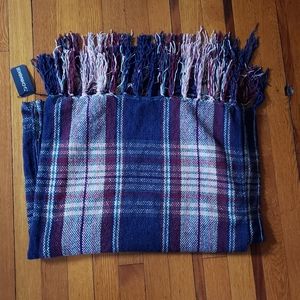Plaid Patterned Poncho